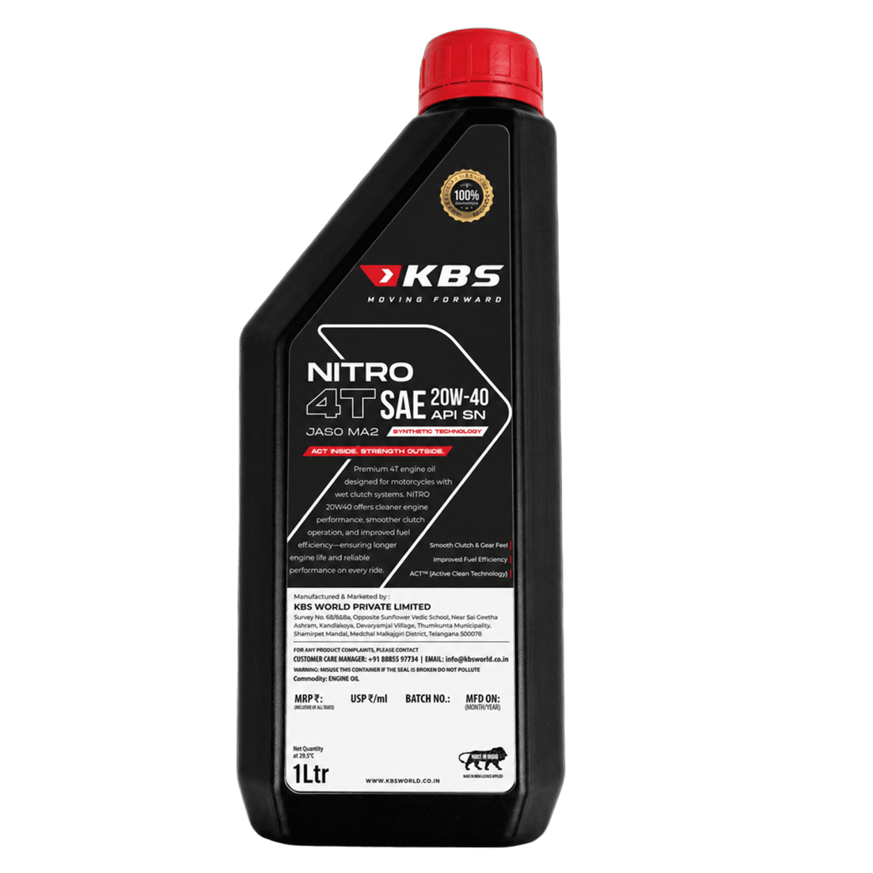 Nitro Sae 20W-40 Api Sn (Synthetic Technology) 1Ltr Promo - Image 2