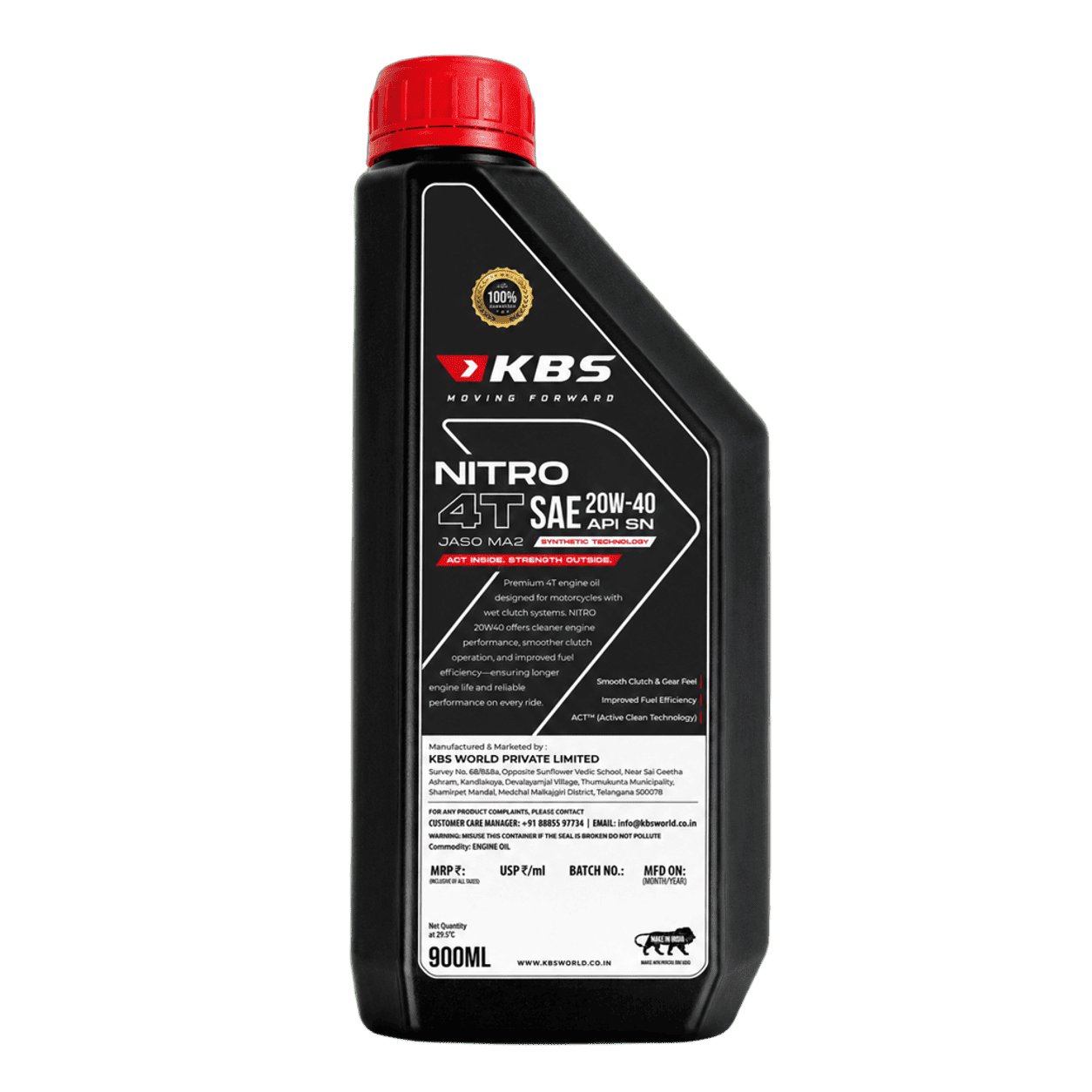 Nitro Sae 20W-40 Api Sn (Synthetic Technology) 900Ml Promo - Image 2